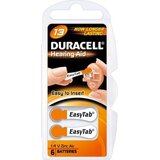 Duracell EasyTab 13 hearing aid battery - 6 pack
